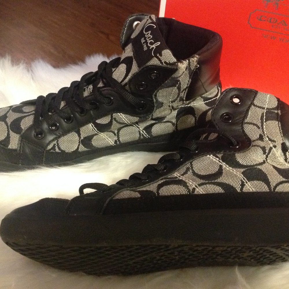 Coach High-Top Ellis sneakers size 8M - Picture 3 of 7